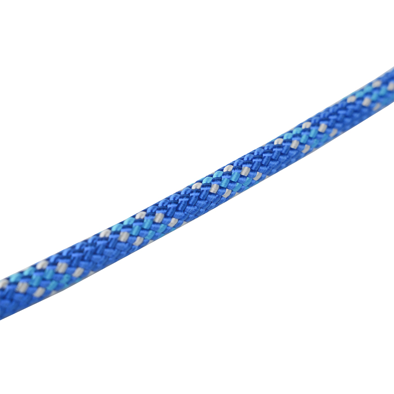 Płaska, gładka lina pleciona poliestrowa o średnicy 8 mm