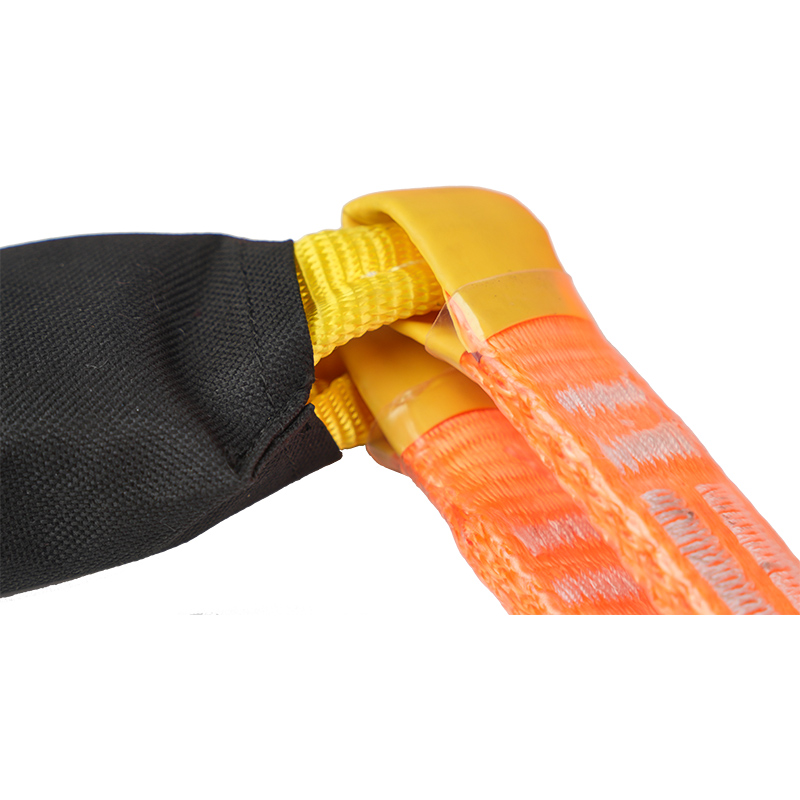 L19 Podwójna lonża zabezpieczająca przed upadkiem, z grubą taśmą i haczykami ANSI