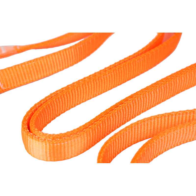 L19 Podwójna lonża zabezpieczająca przed upadkiem, z grubą taśmą i haczykami ANSI